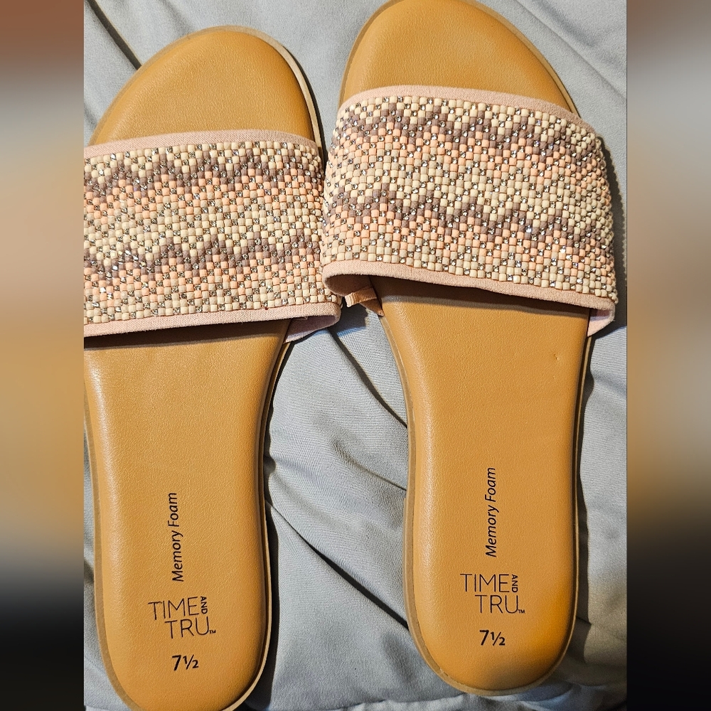 Time and True Core Slide Sandal - Pink